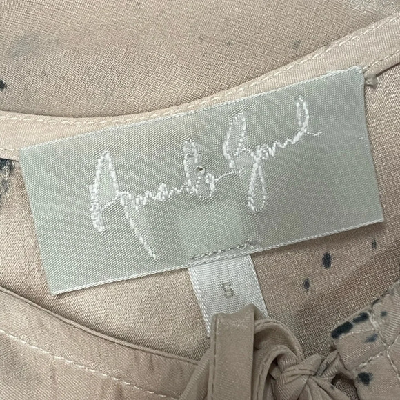 Amanda Bond Floral Silk Blouse Small Hand Dyed - Picture 8 of 11